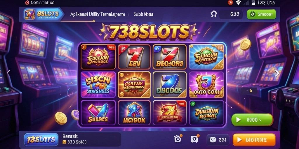 Tampilan antarmuka pengguna 738SLOTS yang intuitif dan menarik.