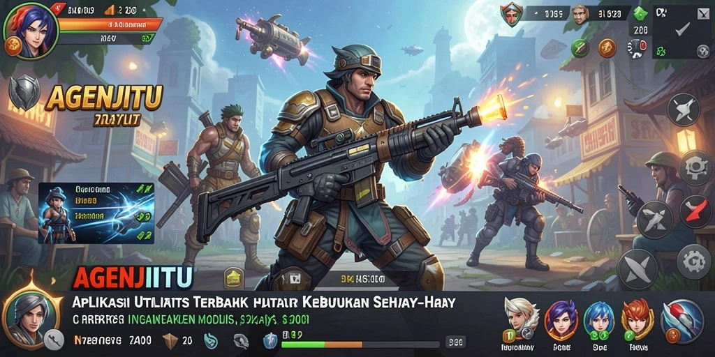 Tampilan antarmuka AGENJITU yang intuitif dan menarik.