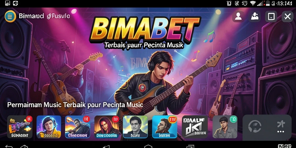 Tangkapan layar BIMABET menampilkan gameplay dinamis dengan aksi musik yang menyenangkan.