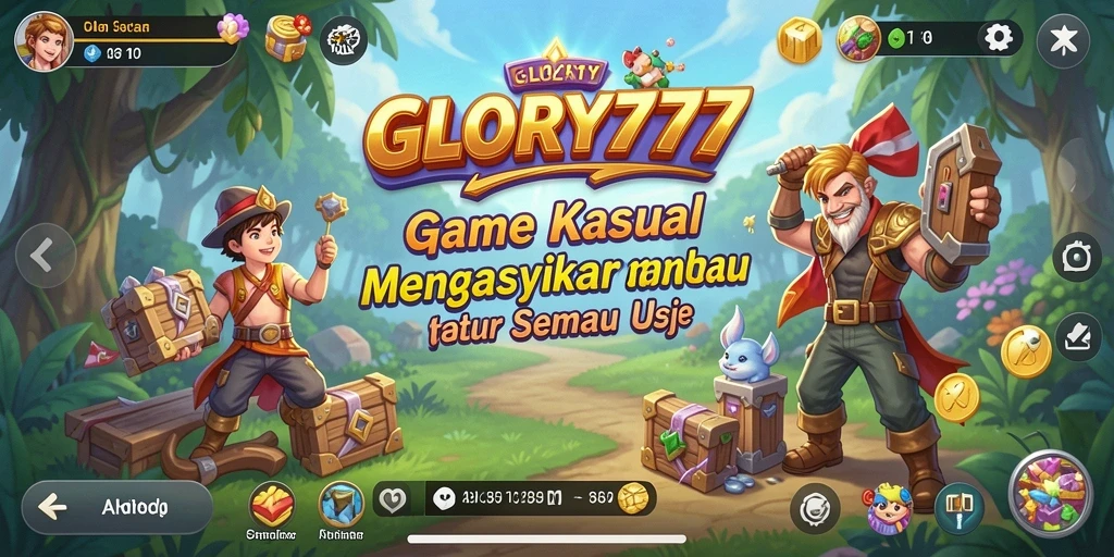 Tampilan gameplay menarik dari GLORY777 yang menyenangkan.