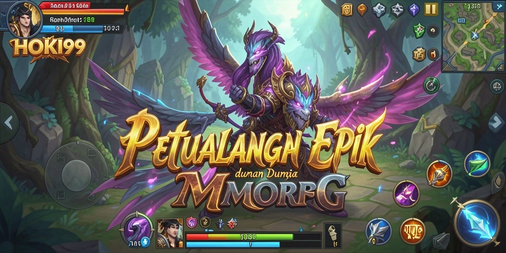 Tangkapan layar HOKI99 menampilkan duel seru antara karakter dalam gameplay MMORPG.