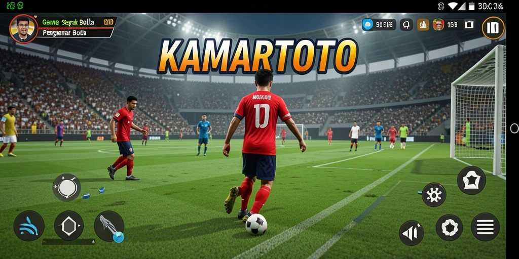 Tampilan gameplay <strong>KAMARTOTO</strong> yang menakjubkan dengan aksi seru di lapangan.