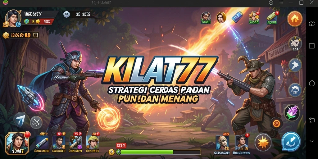 Tampilan gameplay strategis yang menegangkan di KILAT77.