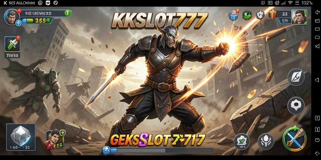 Tampilan gameplay KKSLOT777 yang menegangkan dan dinamis.