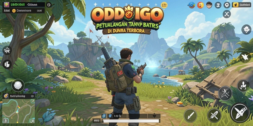 Tampilan gameplay Open World ODDIGO yang penuh petualangan.
