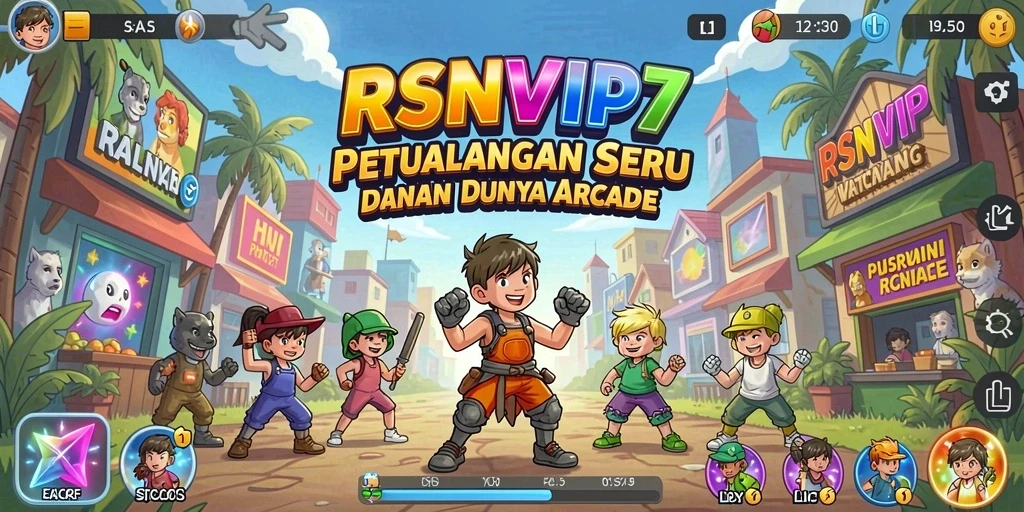 Tangkapan layar RSNVIP7 menunjukkan gameplay seru di dunia Arcade.