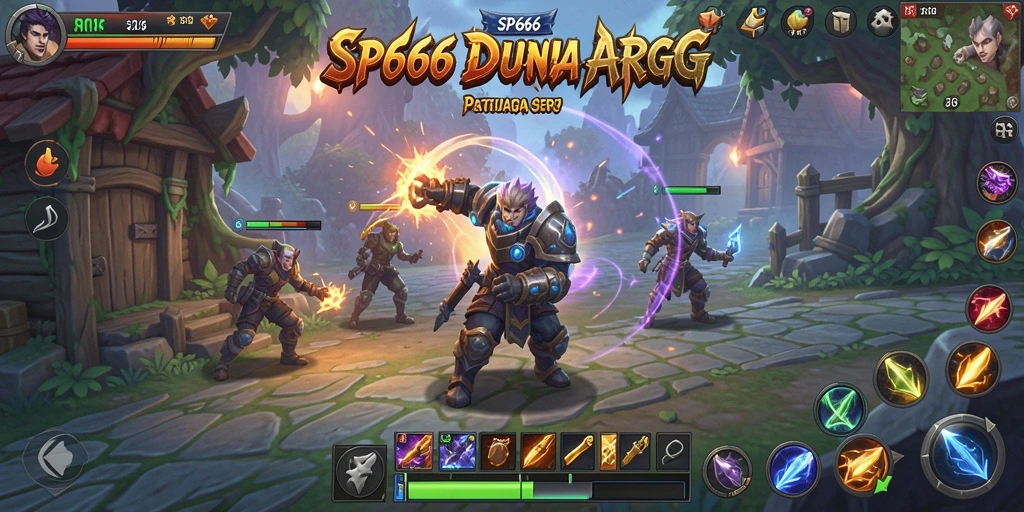 Tampilan gameplay ARPG SP666 yang mendebarkan dan penuh aksi.