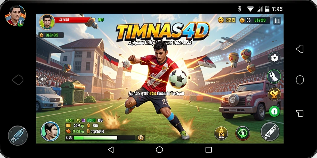 Tampilan antarmuka aplikasi TIMNAS4D yang user-friendly.