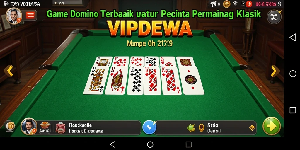 Tampilan gameplay nonstop dalam permainan Domino VIPDEWA.